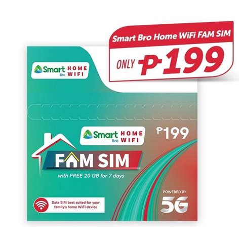 Smart Bro Home WiFi Fam SIM 199 .